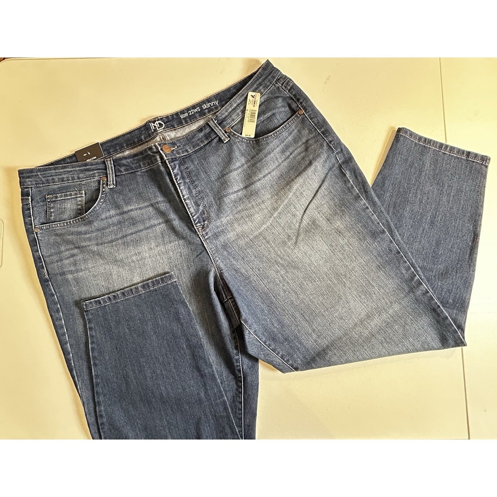 New Direction Women's Curvy Casual Skinny Jeans Size 22WS